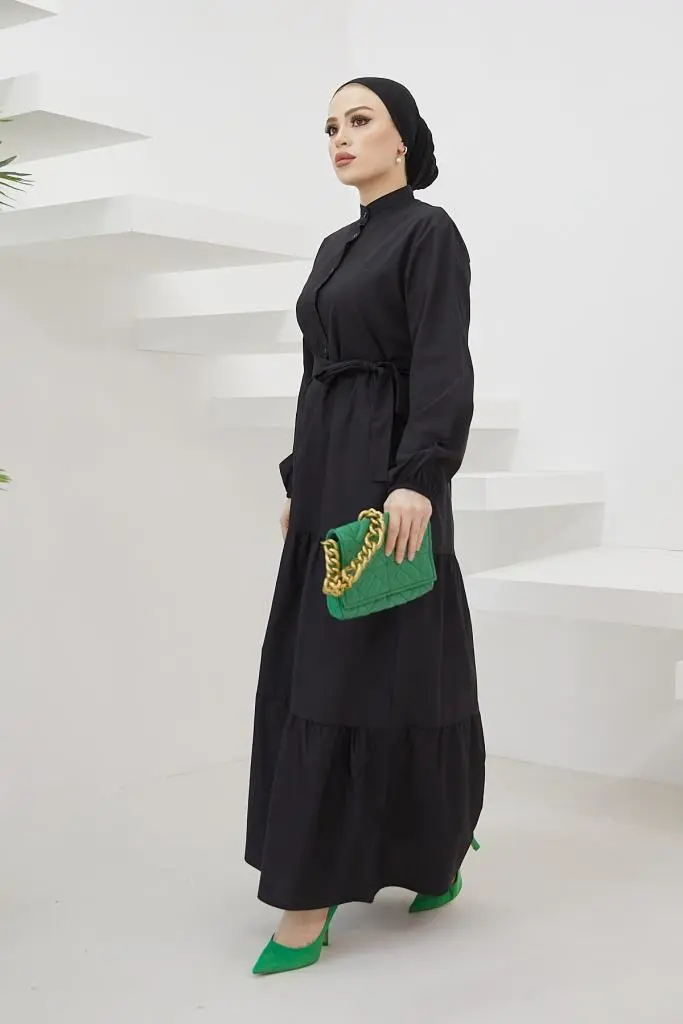 New Black Daily Dress-detail