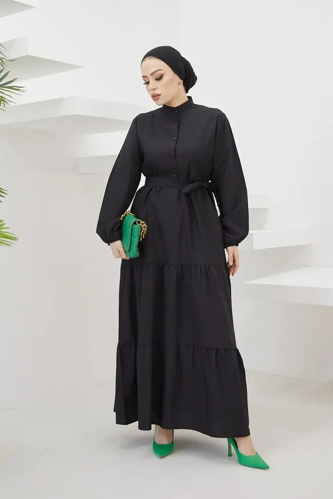 New Black Daily Dress-detail