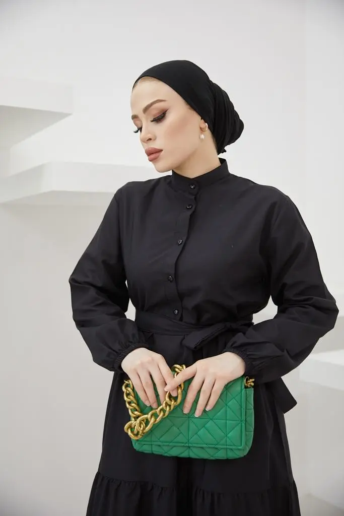 New Black Daily Dress-detail