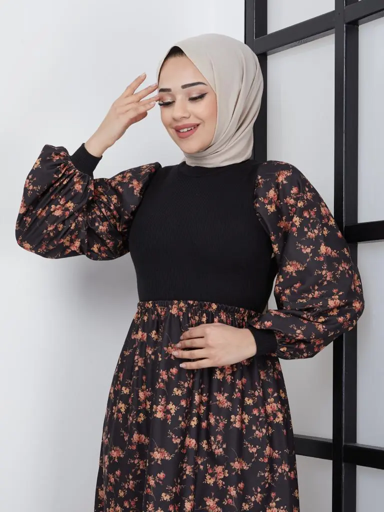 New Black Daily Dress-detail