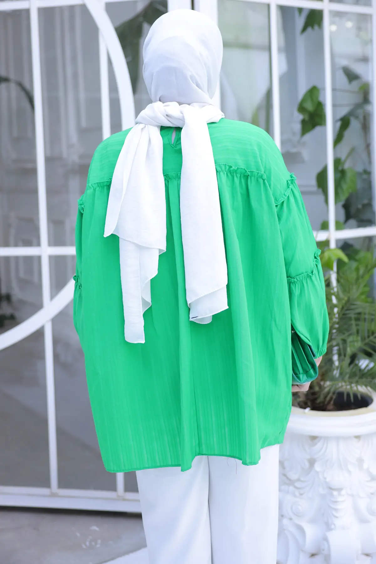 New Brooch Detailed Tunic-detail