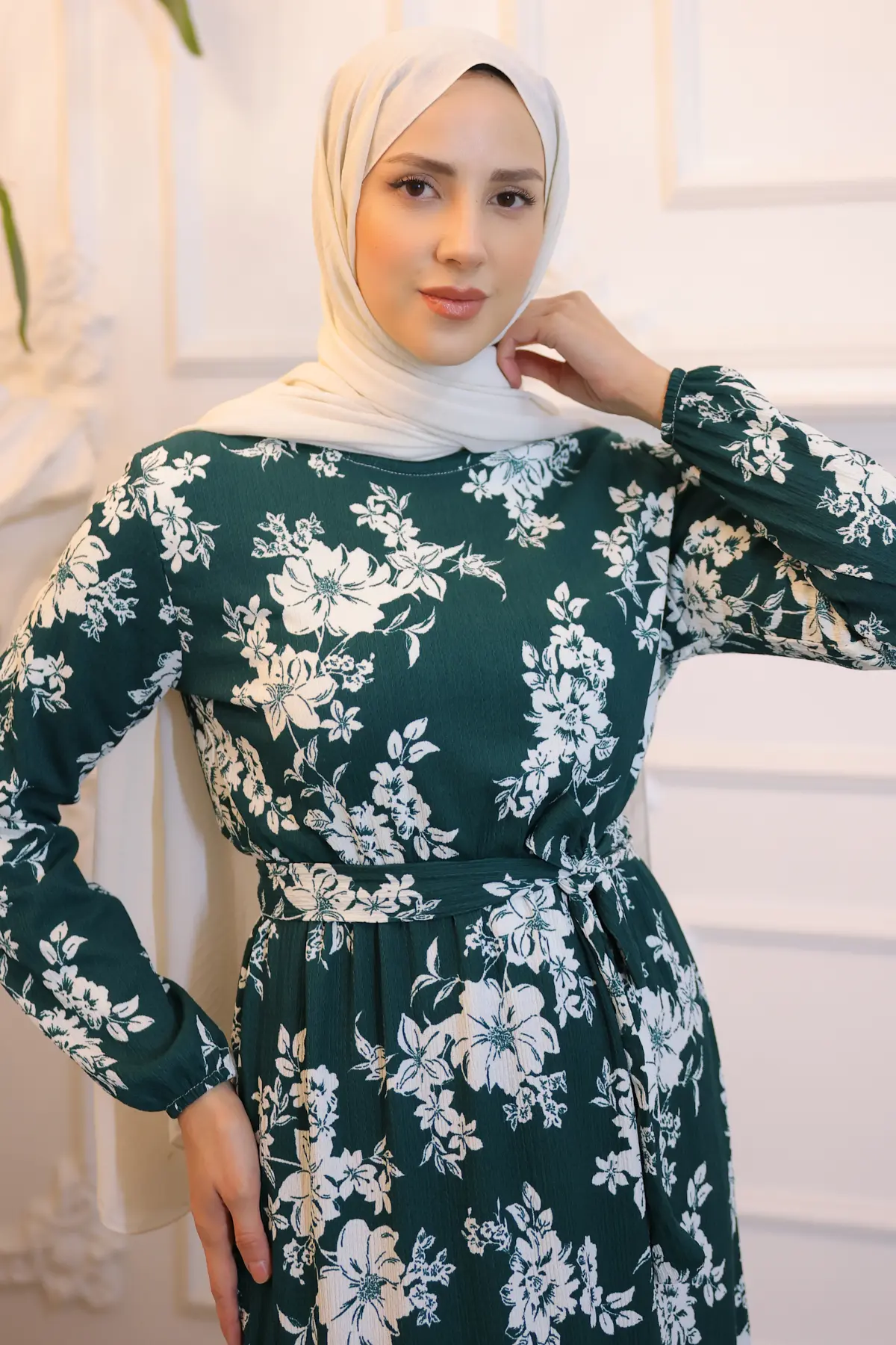 New Floral Dress-detail