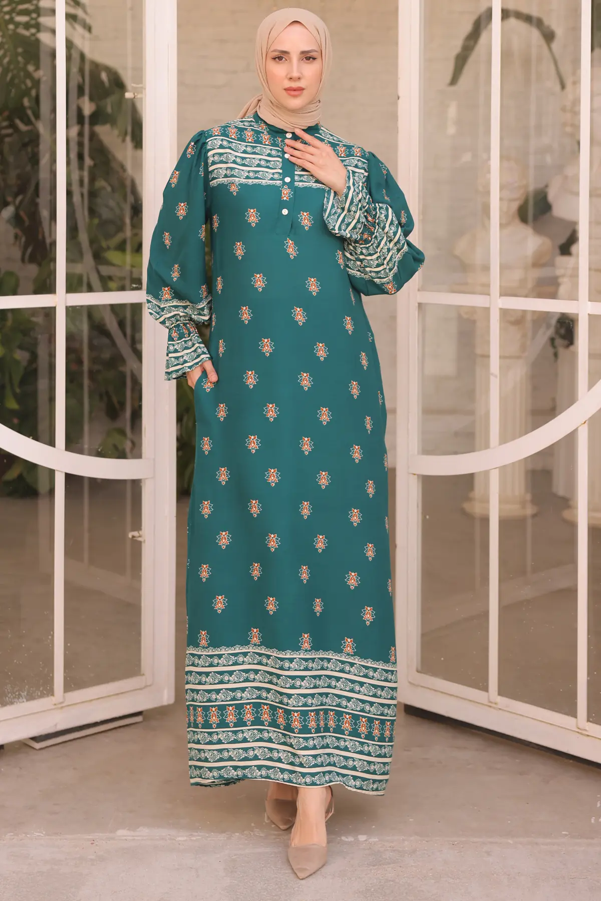 New Floral Dress-detail