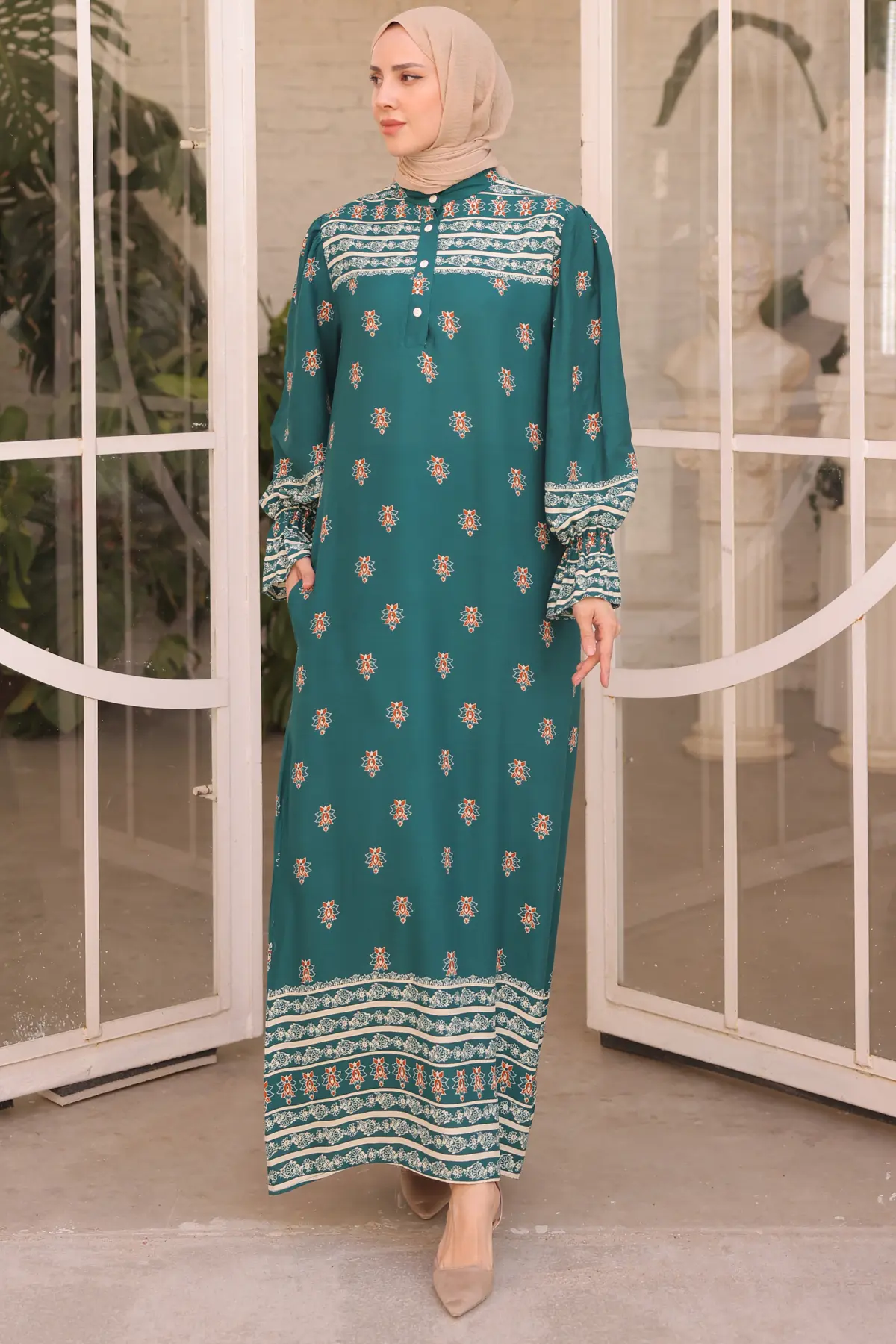 New Floral Dress-detail