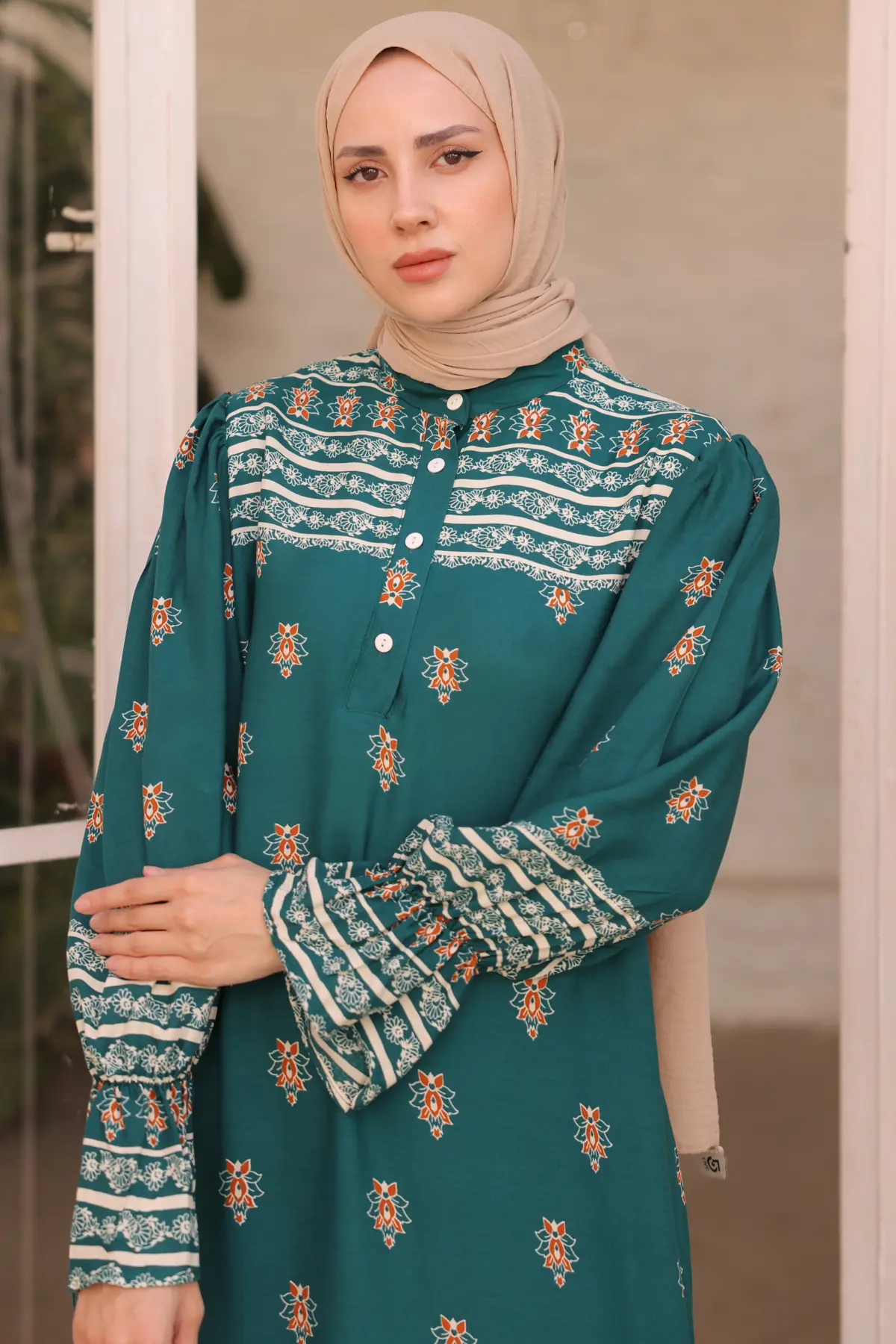 New Floral Dress-detail