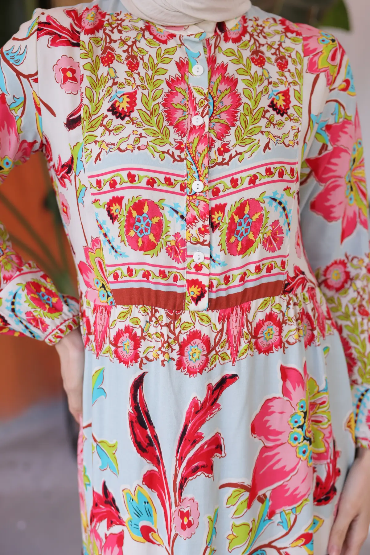 New Floral Dress-detail