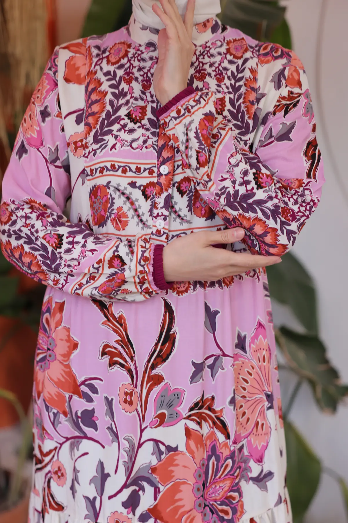 New Floral Dress-detail