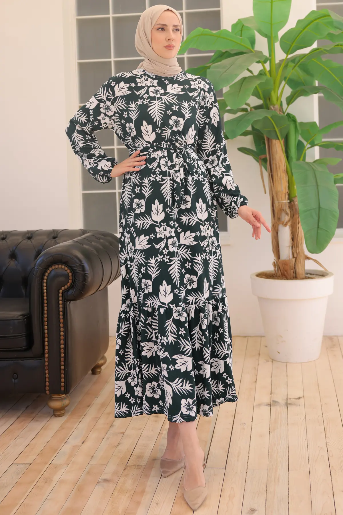 New Floral Dress-detail