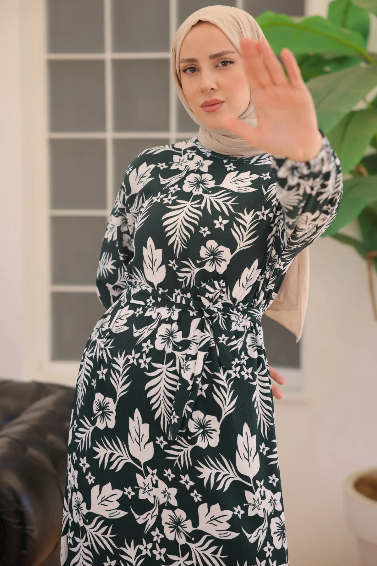 New Floral Dress-detail