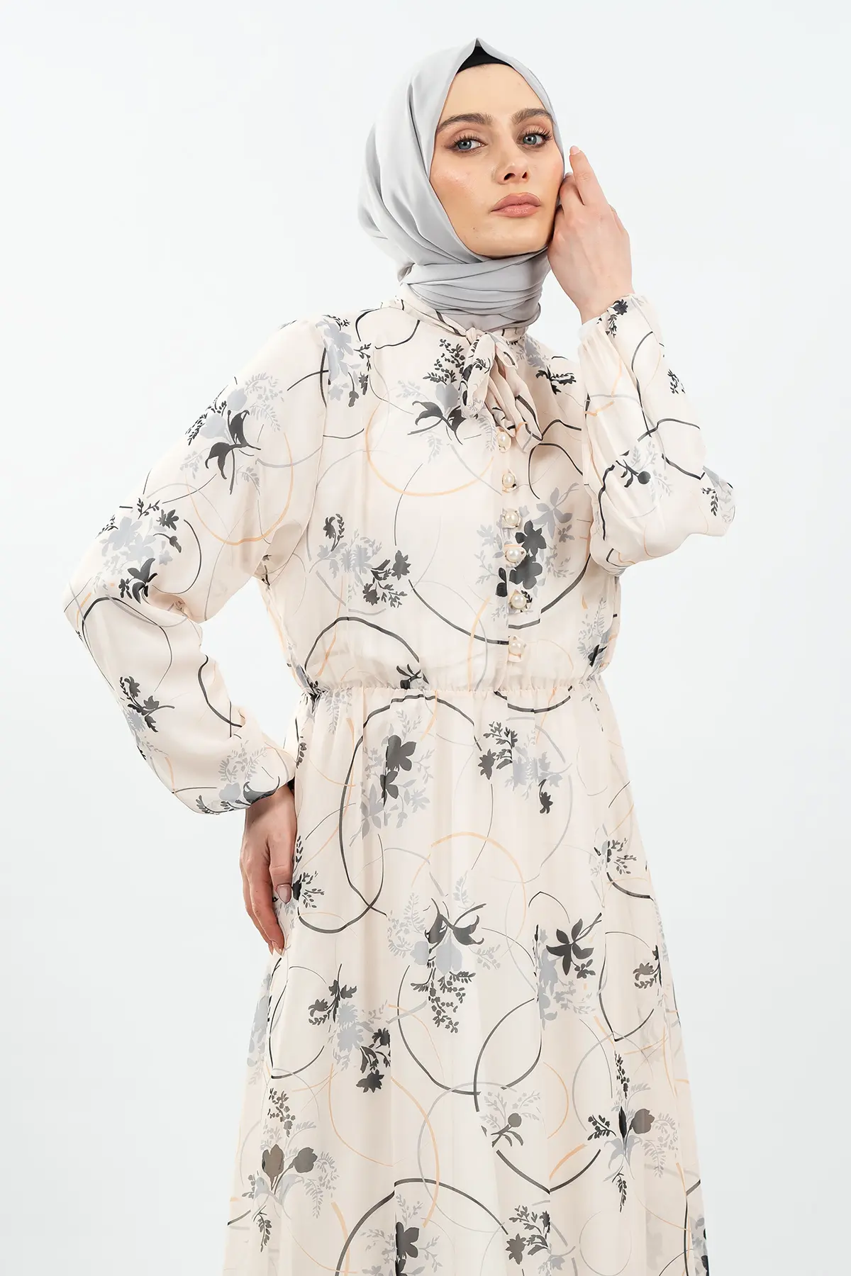 New Floral Dress-detail