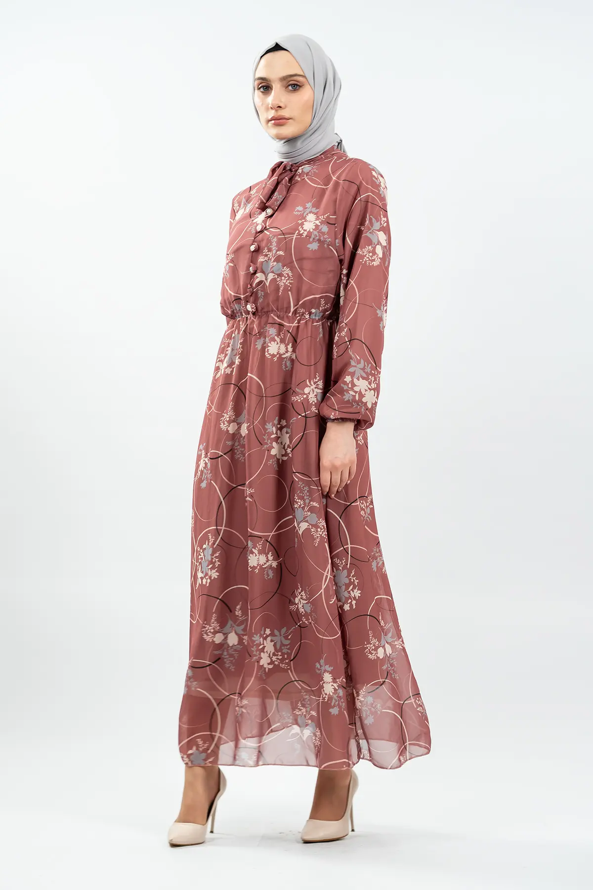 New Floral Dress-detail