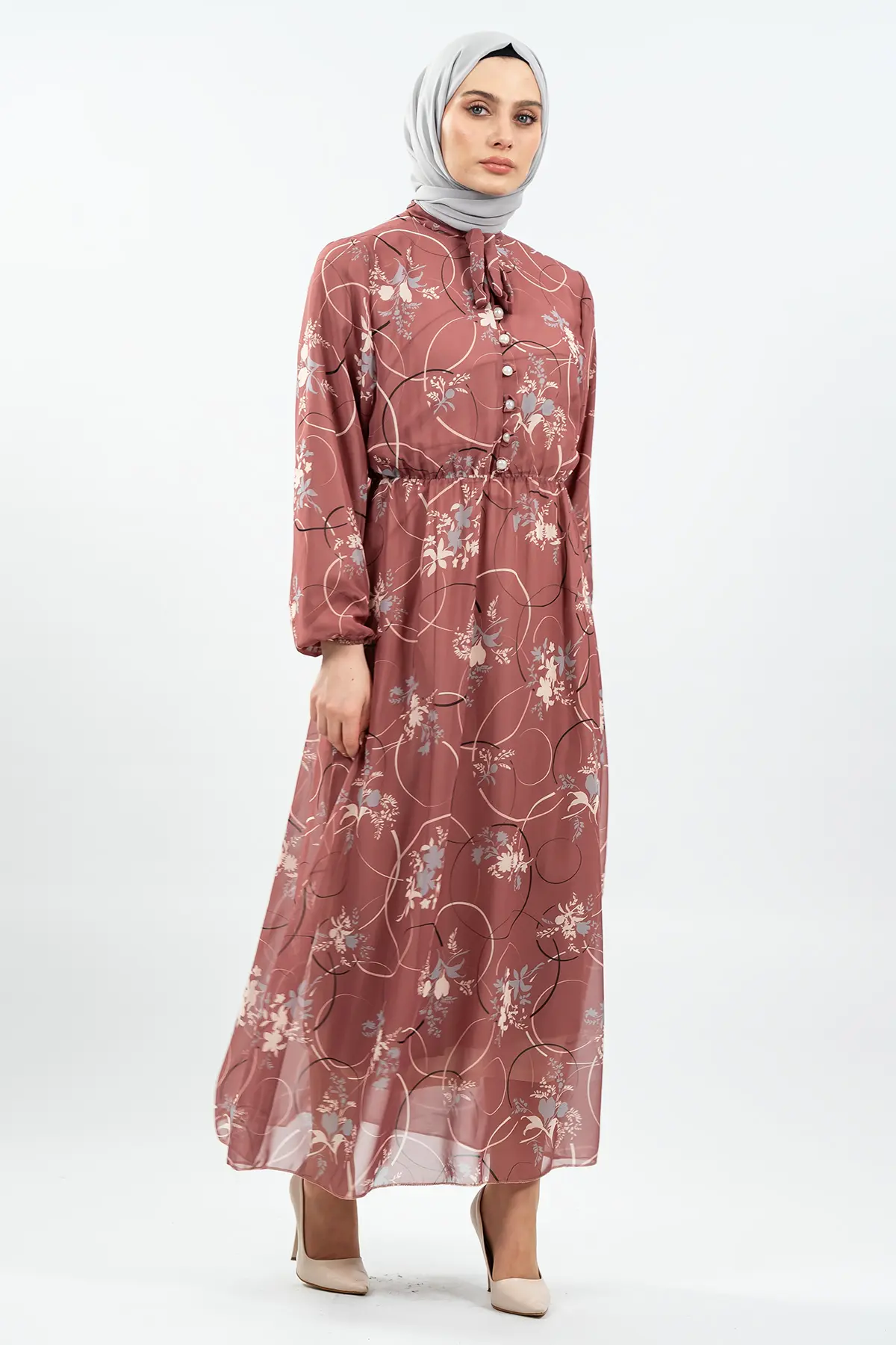 New Floral Dress-detail