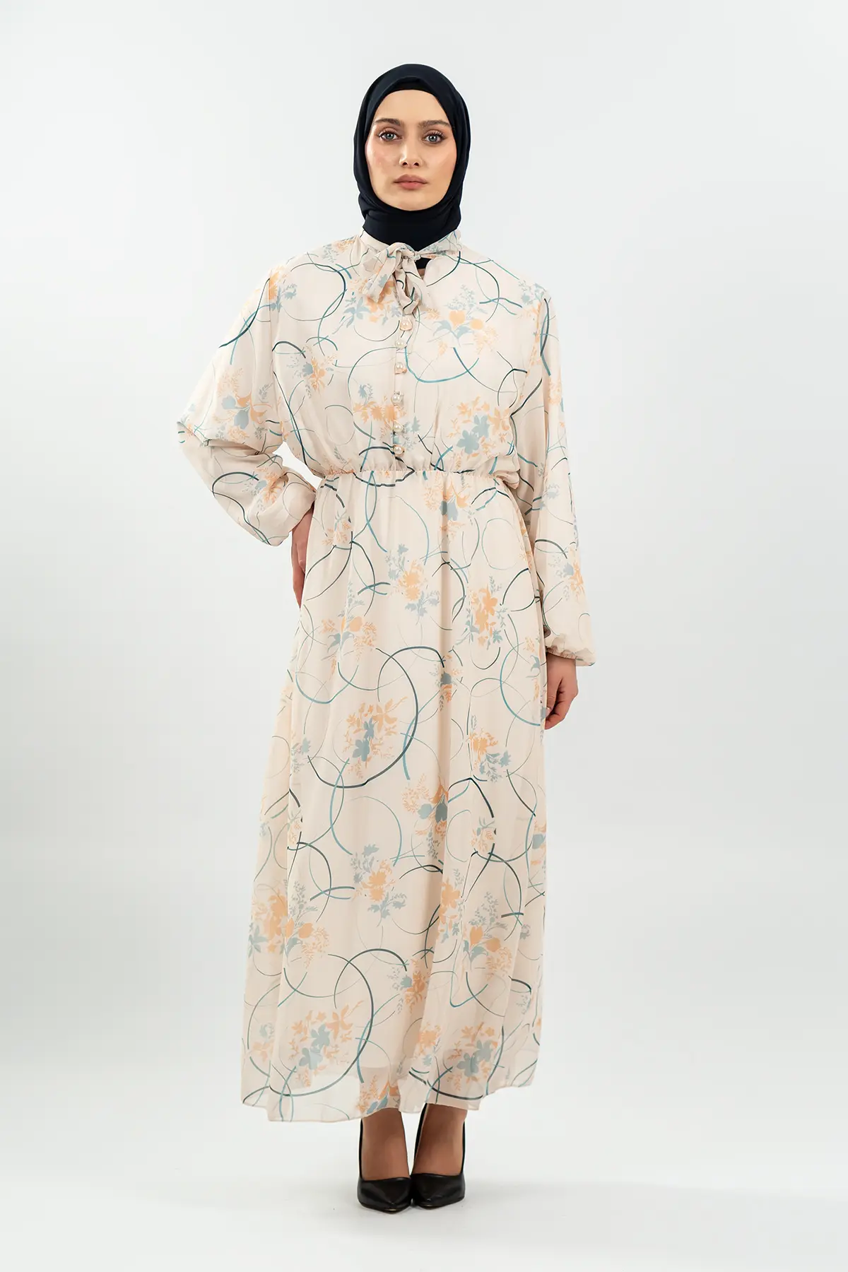 New Floral Dress-detail