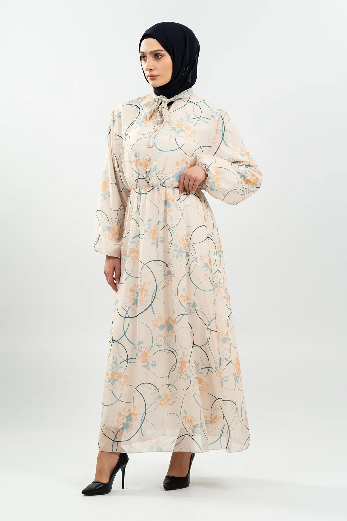 New Floral Dress-detail