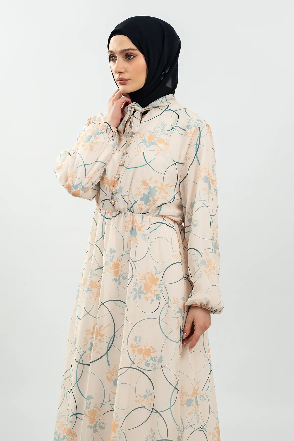 New Floral Dress-detail