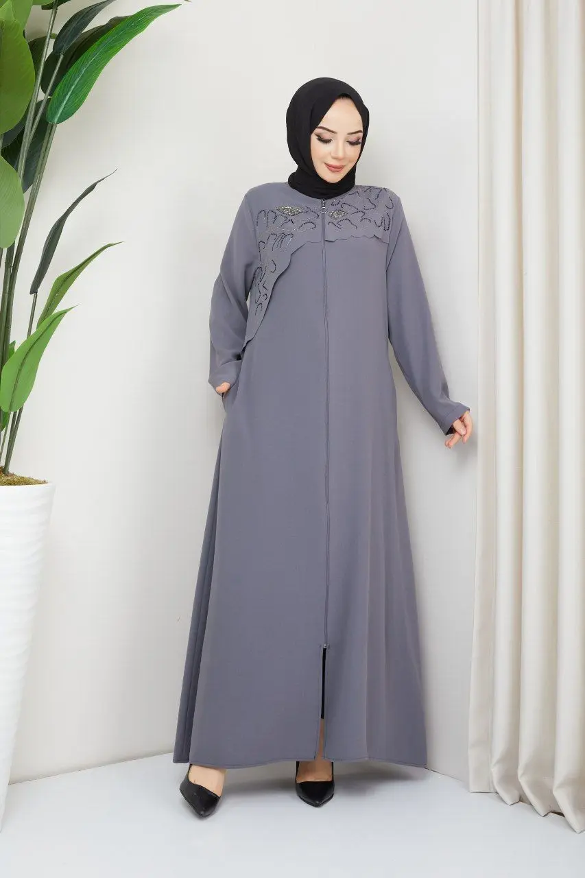 New Grey Abaya