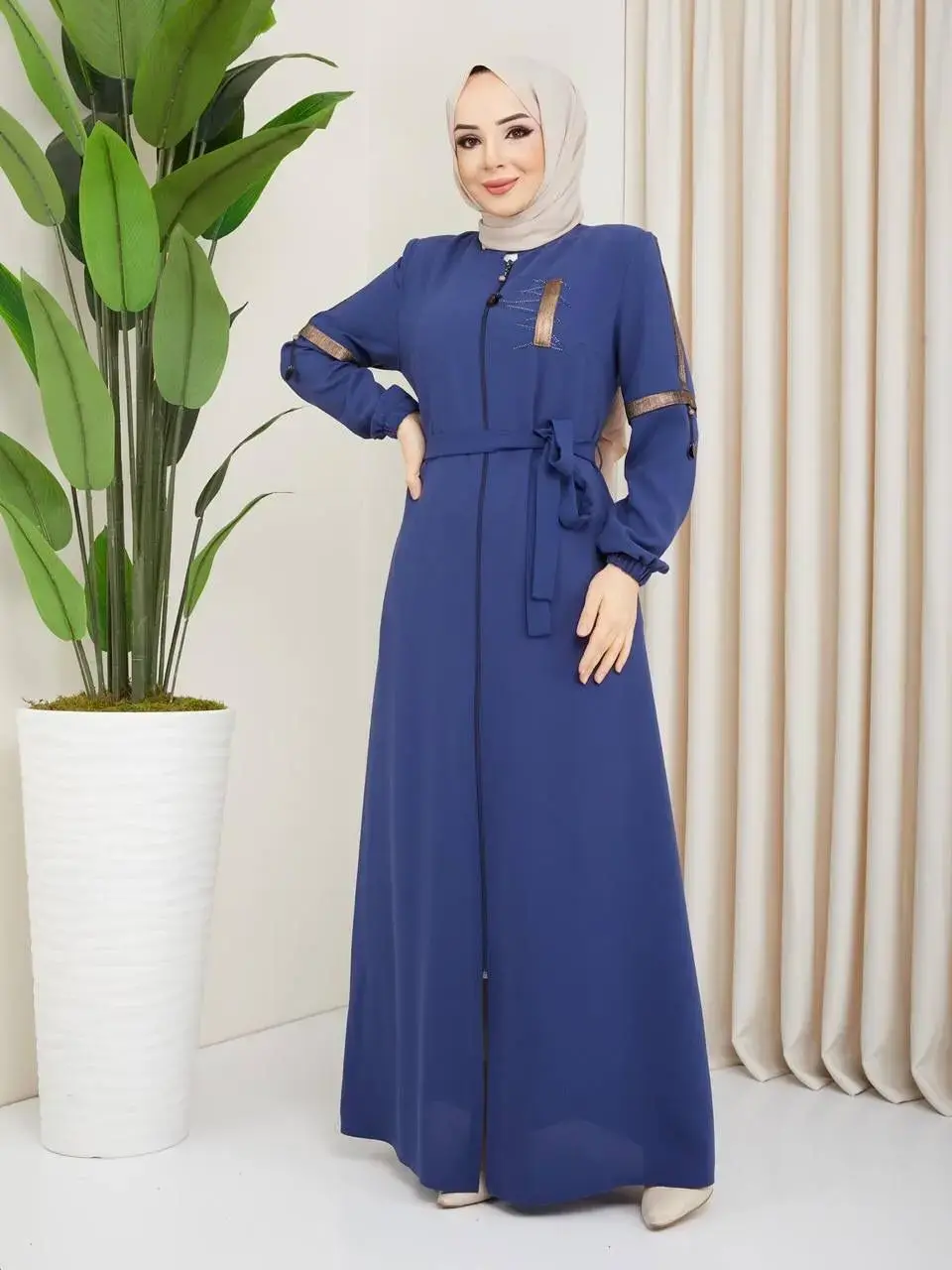 New Indigo Abaya