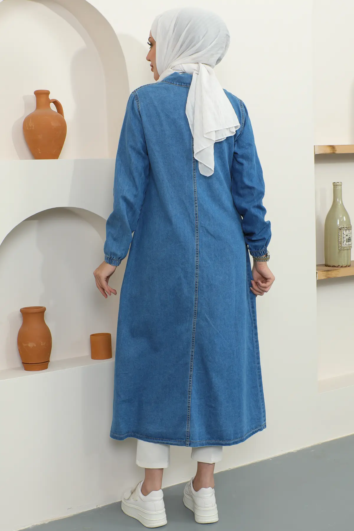 New Jean Abaya-detail