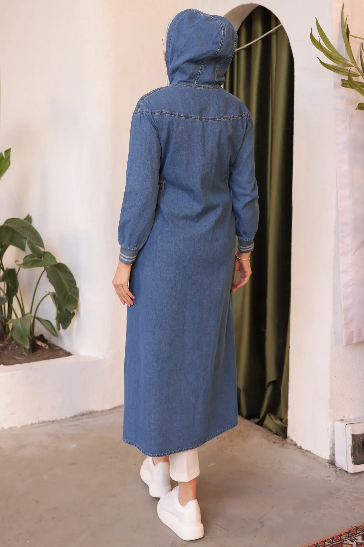 New Jean Abaya-detail