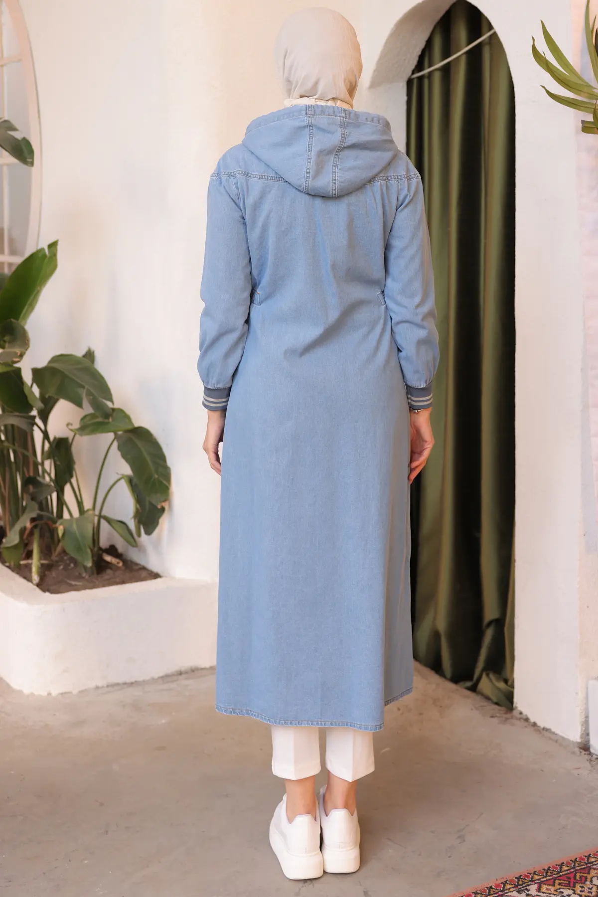 New Jean Abaya-detail