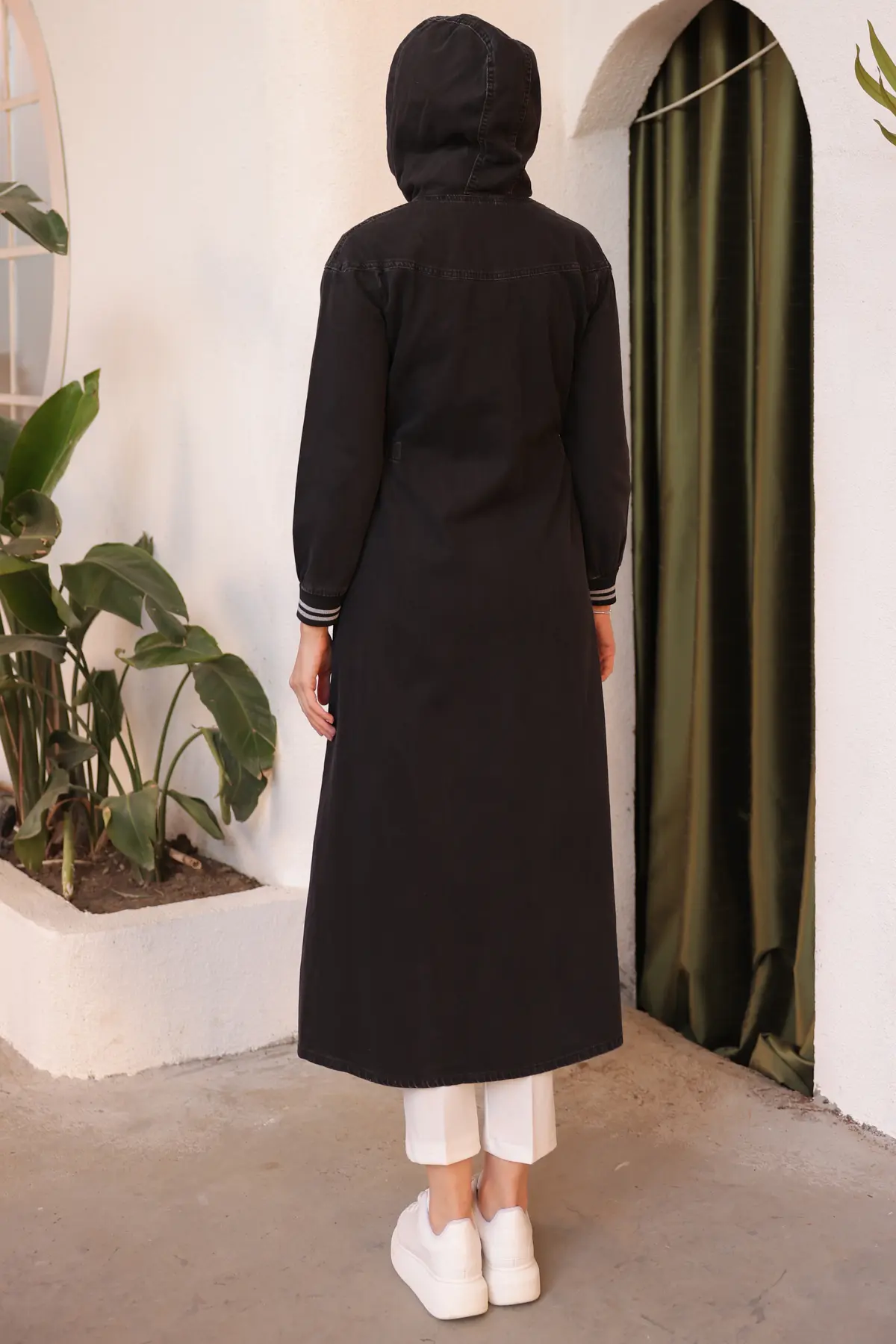 New Jean Abaya-detail