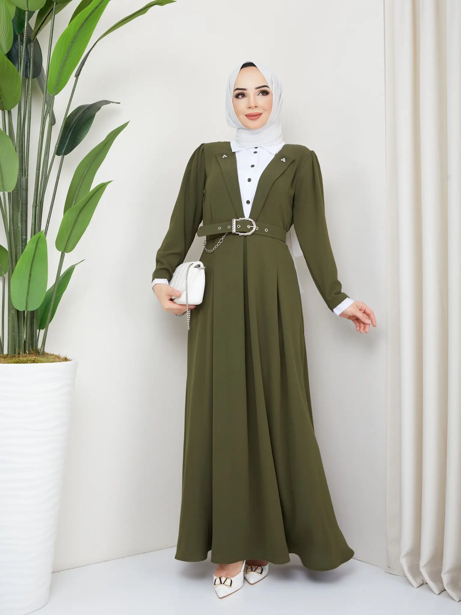 New Khaki Abaya