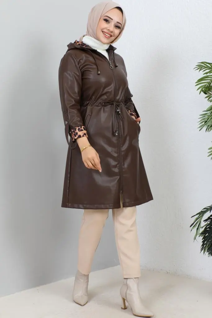 New Leather Coat-detail