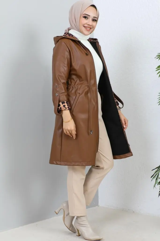 New Leather Coat-detail