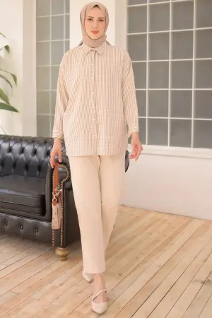 New Line Patterned Tunic