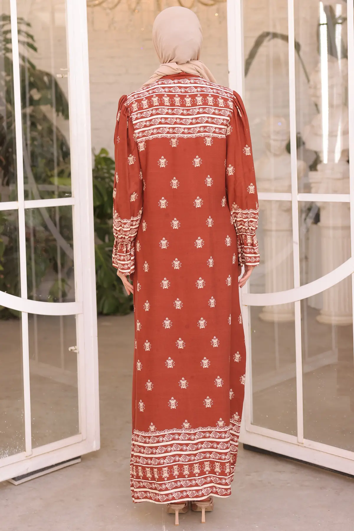 New Patterned Dress-detail