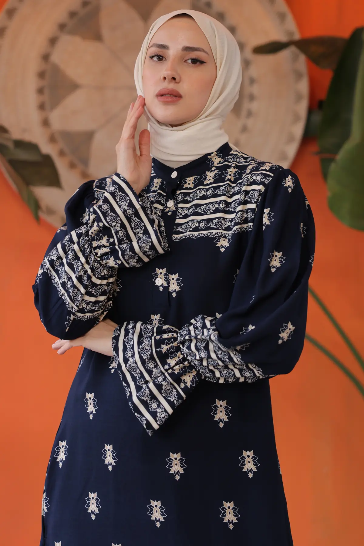 New Patterned Dress-detail