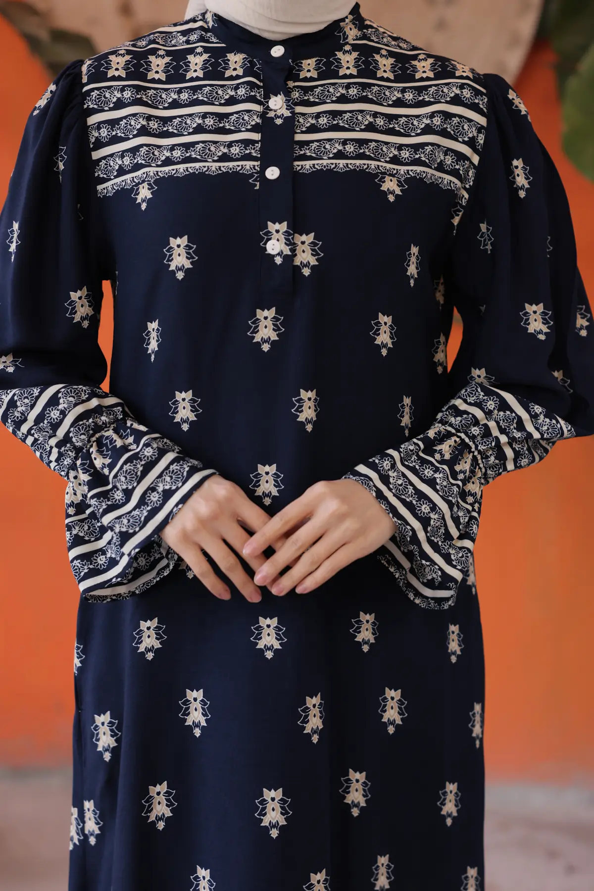 New Patterned Dress-detail