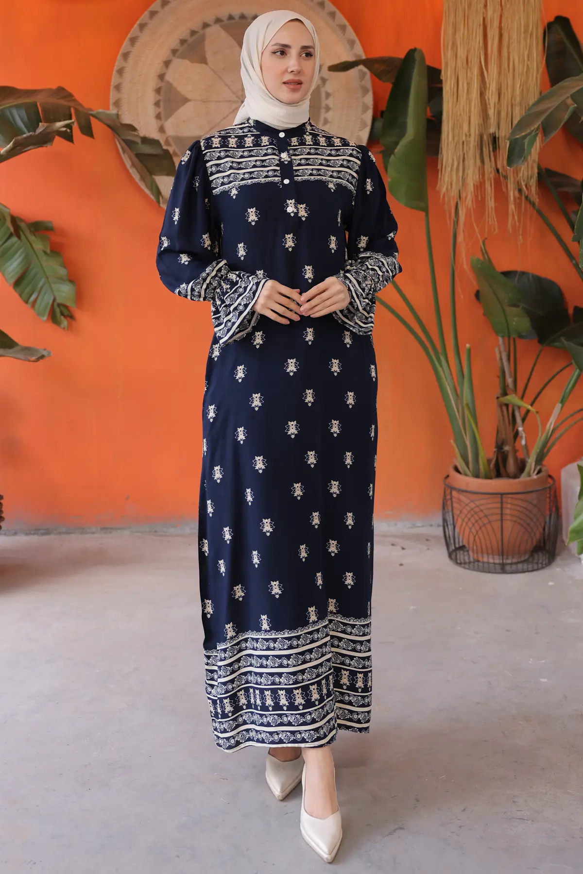 New Patterned Dress-detail