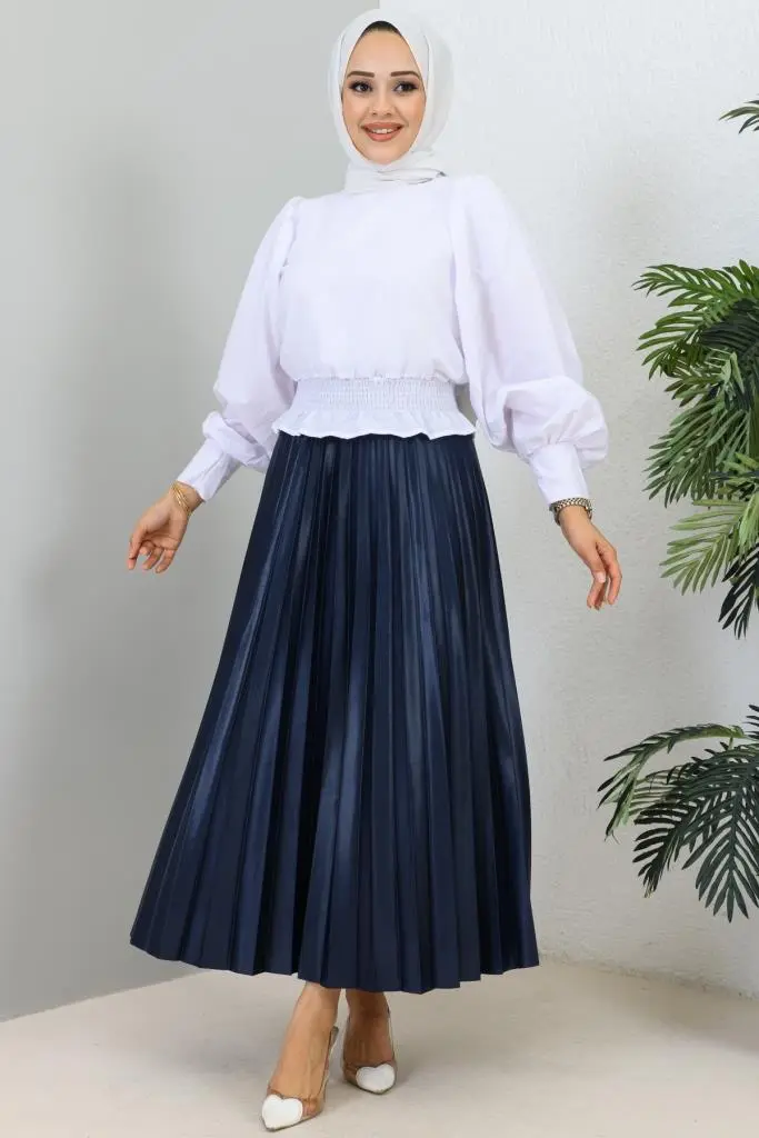 New Pleated Skirt-detail