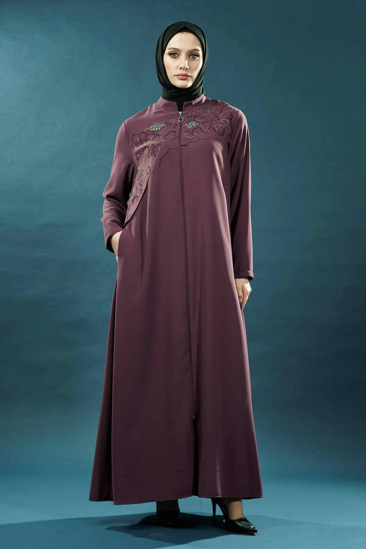 New Purple Abaya