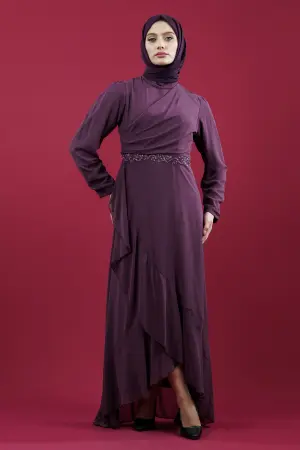 New Purple Evening Dress