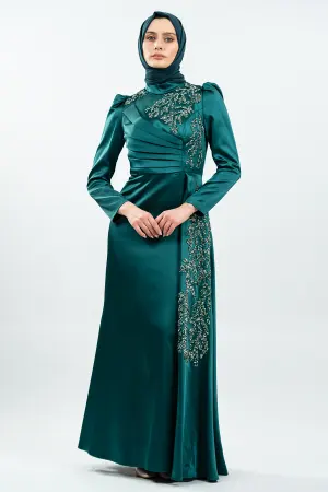 New Satin Evening Dress