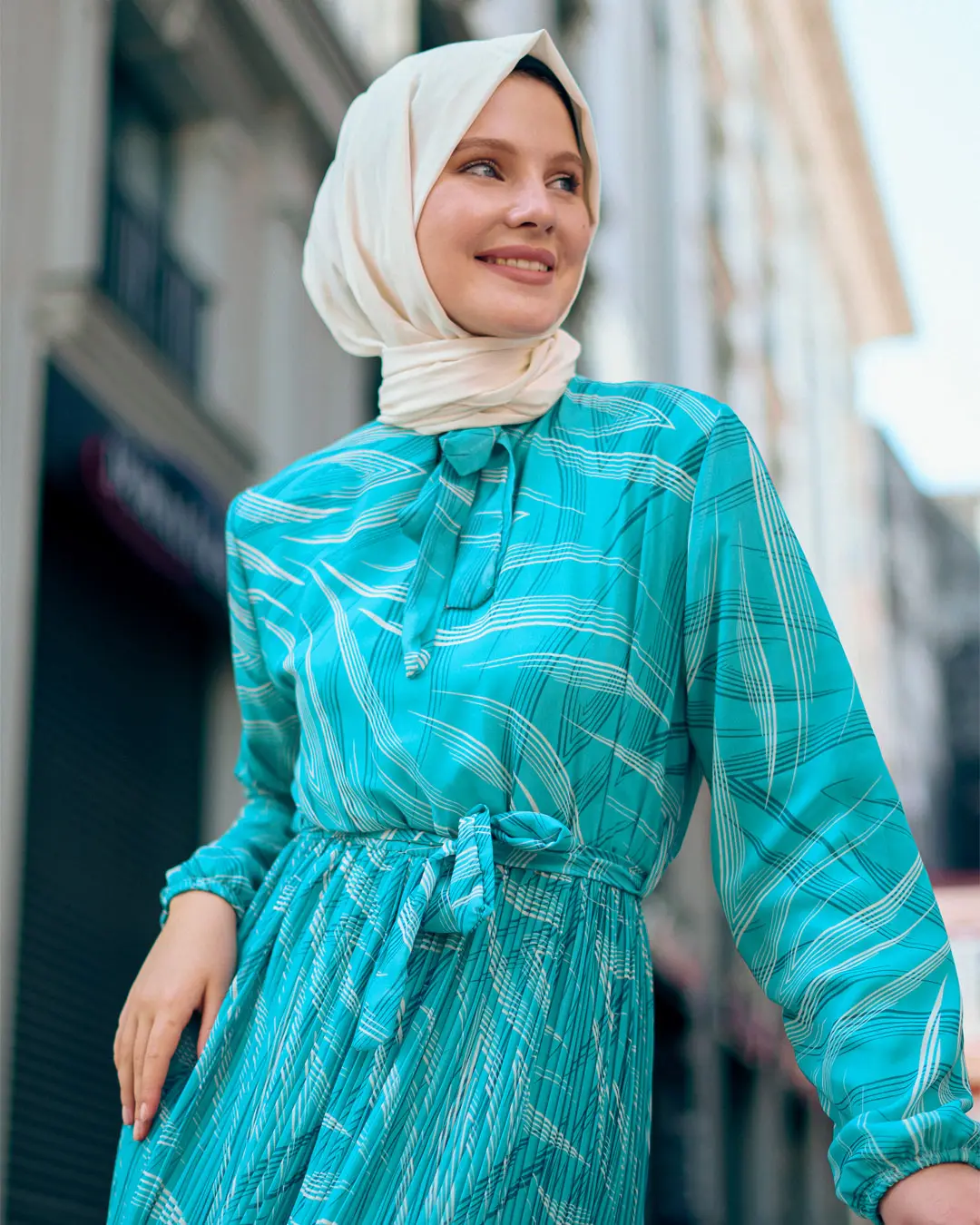 New Season Hijab Dress-detail