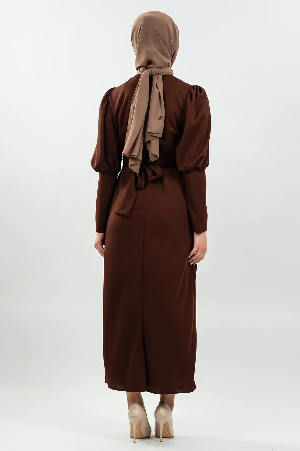 New Season Patterned Hijab Dress-detail