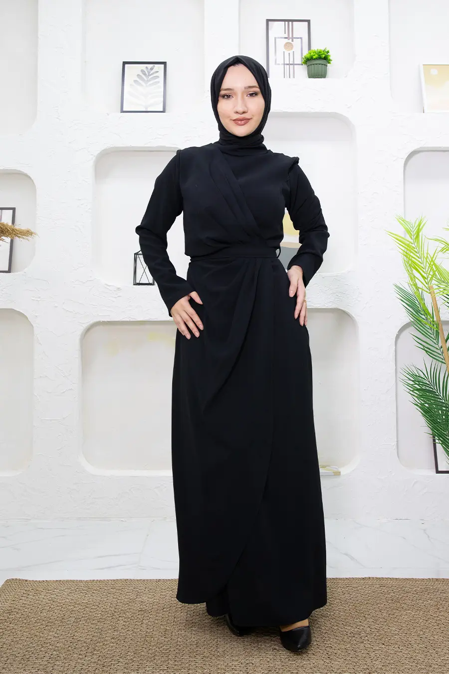 New Season Patterned Hijab Dress