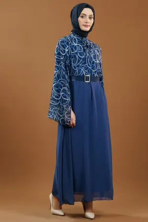 New Season Patterned Hijab Dress
