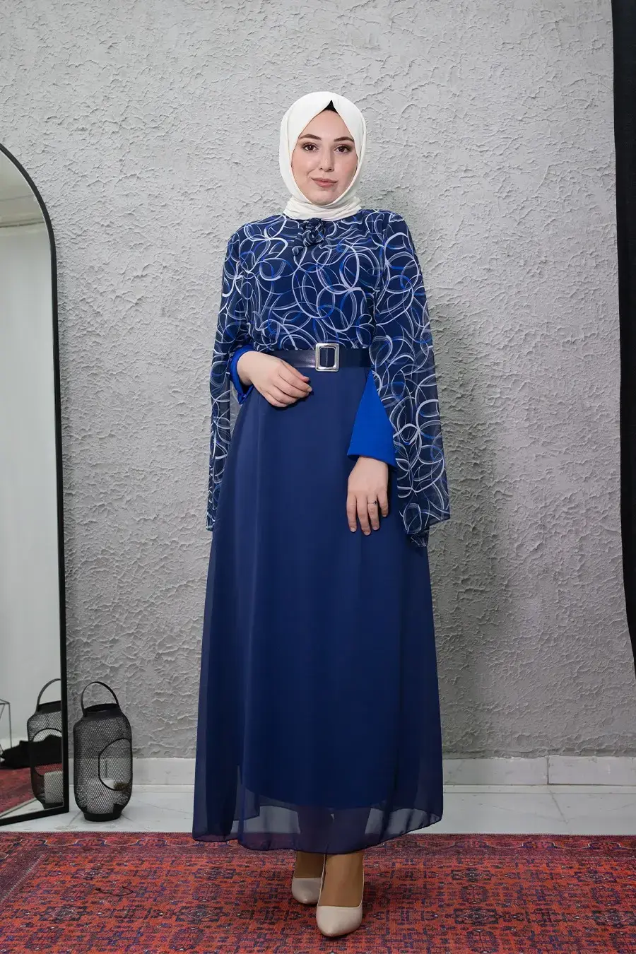 New Season Patterned Hijab Dress