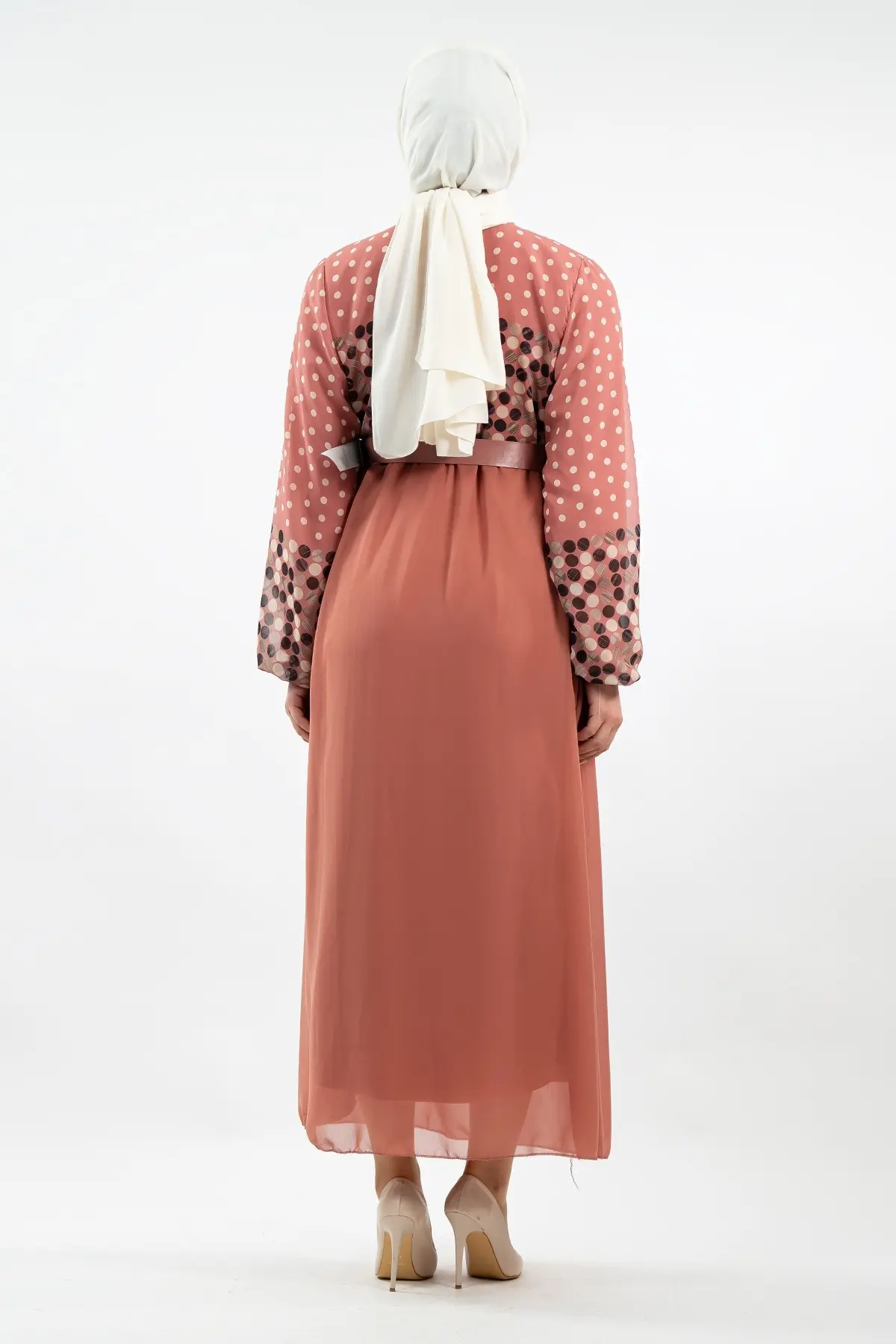 New Season Polka Dot Hijab Dress-detail