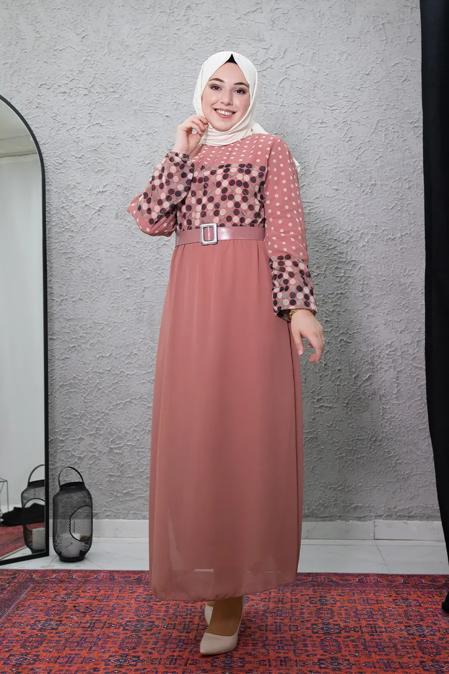 New Season Polka Dot Hijab Dress