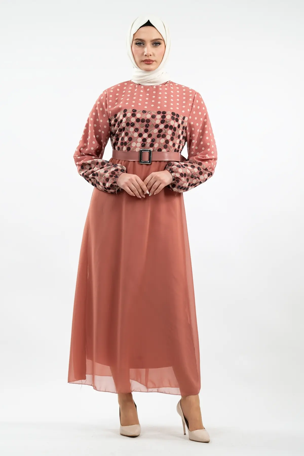 New Season Polka Dot Hijab Dress