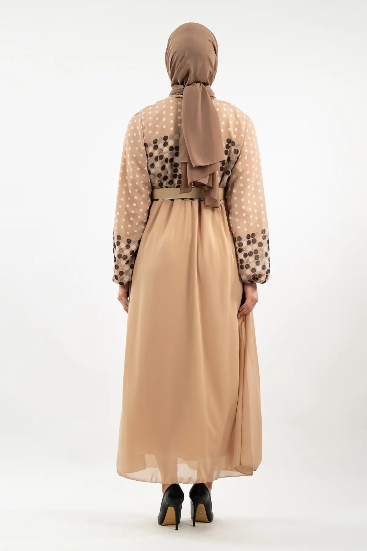 New Season Polka Dot Hijab Dress-detail