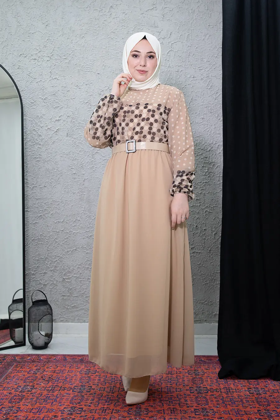 New Season Polka Dot Hijab Dress