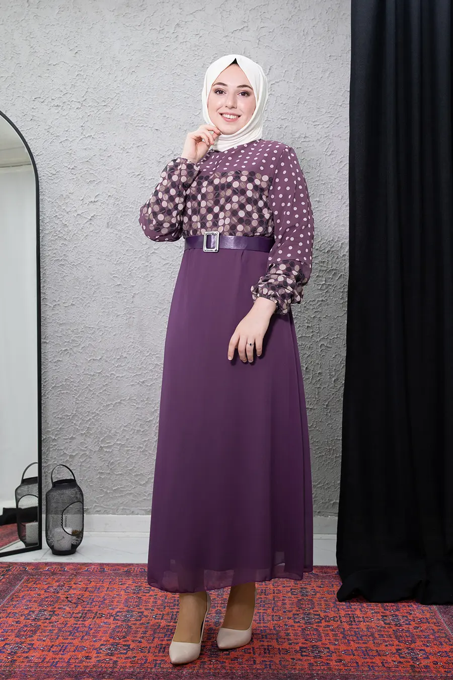 New Season Polka Dot Hijab Dress