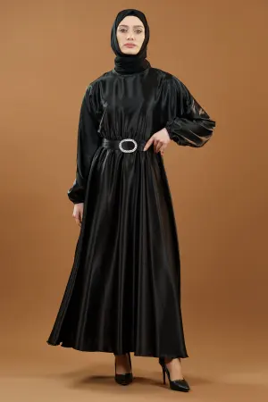 New Season Satin Hijab Dress