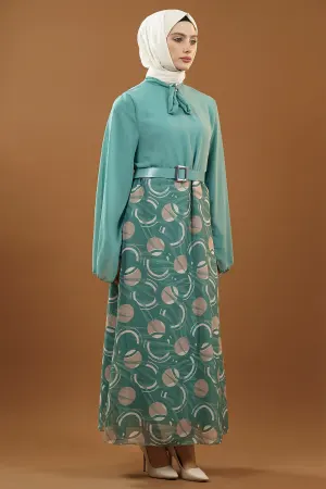New Season Skirt Patterned Hijab Dress